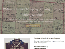 Tablet Screenshot of champaigncountyhistoricalmuseum.org